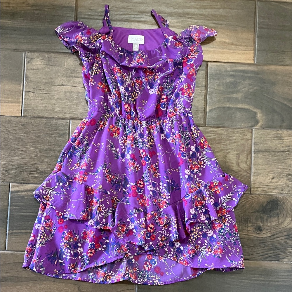 Place Vibrant Purple Floral Dress